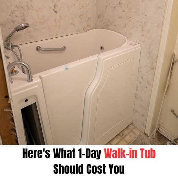 Here’s What a 1-Day Walk-in Tub Should Cost You