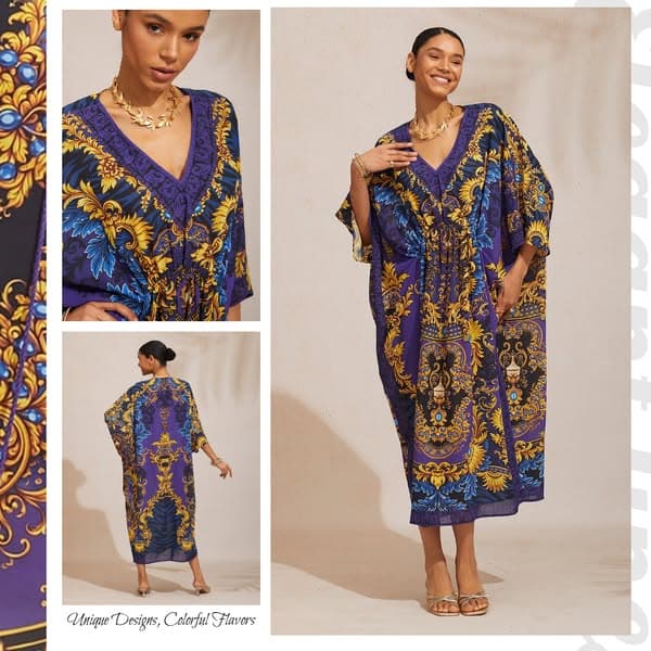 ✈️ Stand Out with Midnight Blue Baroque Prints