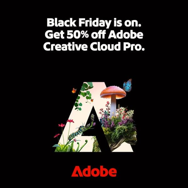 50% off Creative Cloud Pro