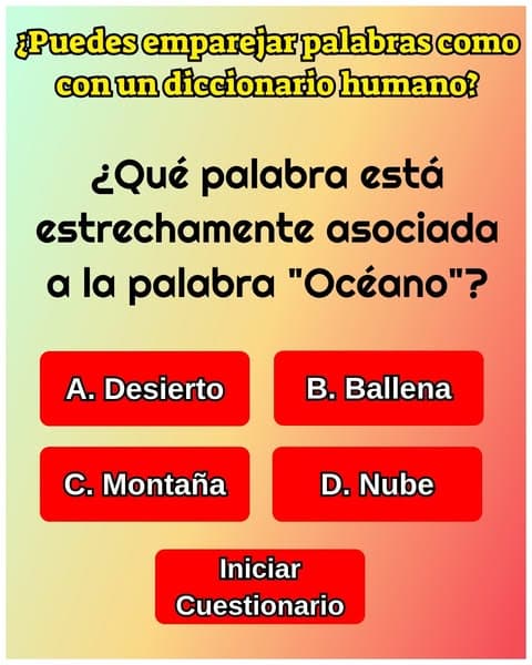 A la mayorÃa de los adultos les cuesta asociar palabras - ¿Puedes aprobar?