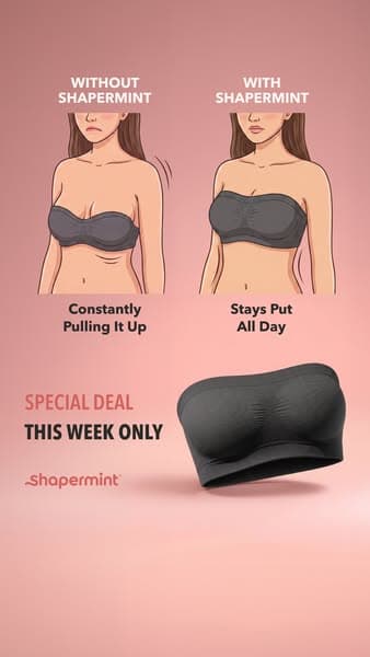 Truekind® Convertible Strapless Bandeau Bra | Shapermint
