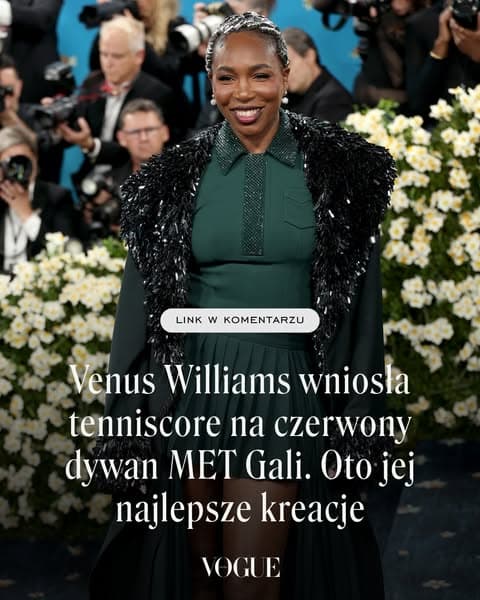 Venus Williams wniosła tenniscore na czerwony dywan MET Gali. Oto jej najlepsze kreacje