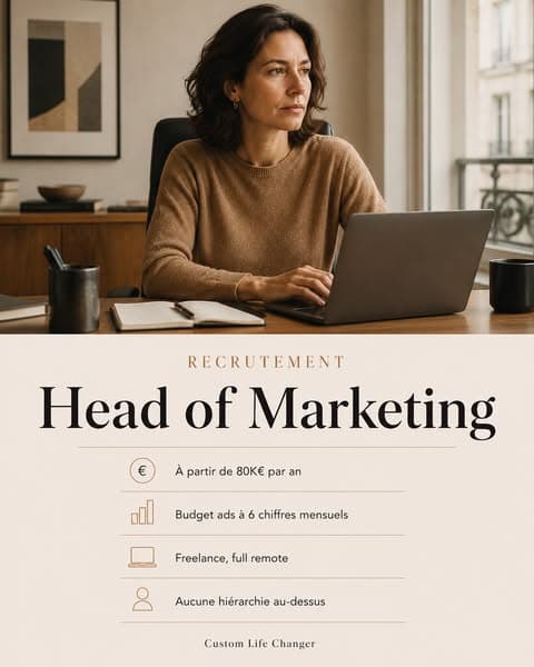 CMO · Remote - Budget ads 6 chiffres