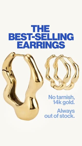 No Tarnish. 14k Gold. Always Out of Stock.