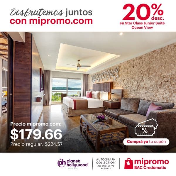 20% Desc. Star Class Junior Suite Ocean View (Setiembre-Octubre)