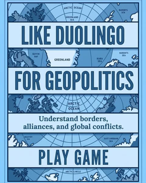 Learn Geopolitics the fun way! 🌎