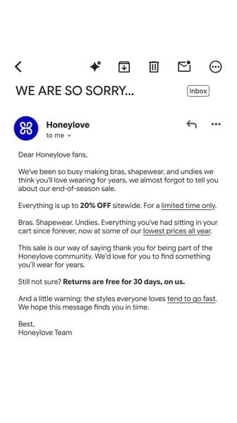 End of Season Sale: 20% Off Sitewide LIMITED TIME