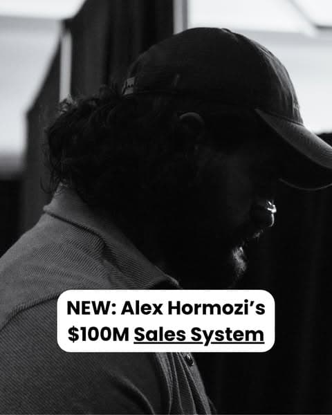 Alex Hormozi's $100M Sales Playbook for $1M Business Owners