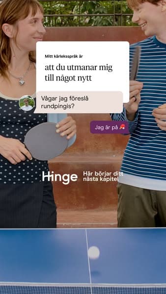 Registrera dig på Hinge idag.