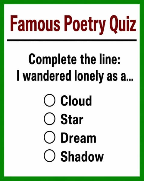 Only 1 in 10 Can Finish These Famous School Poems 📖