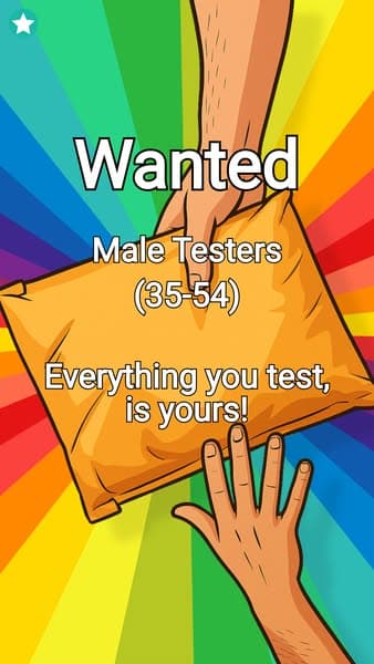 Looking for male testers in the US! Keep everything you receive! 🎁✨