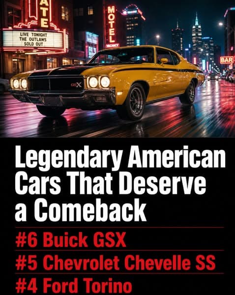 Why These 15 Classic American Cars Should Return Today