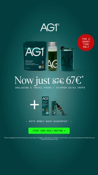 Upgrade Your Routine: Save €20 on your AG1 Welcome Kit