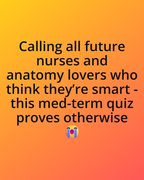 🩺 Can You Pass This Medical Terminology Quiz?