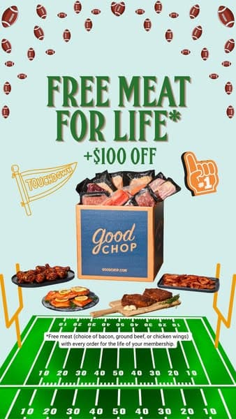 Get FREE Meat + $100 Off w/ Code BWG100TQE