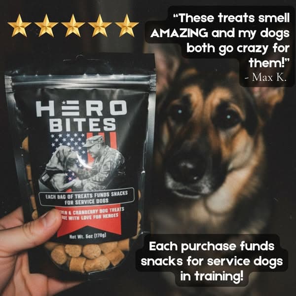 Tasty Dog Treats That Help Veterans Battling PTSD