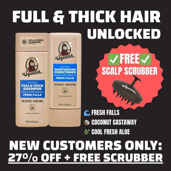 🔥 FREE SCALP SCRUBBER + 27% OFF 💪