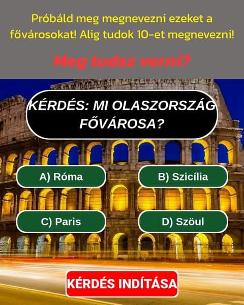 Találd ki a világ fővárosait: A legtöbb ember szánalmasan elbukik