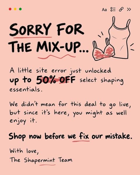 Limited Time: Up To 50% Off Everything! ⏳