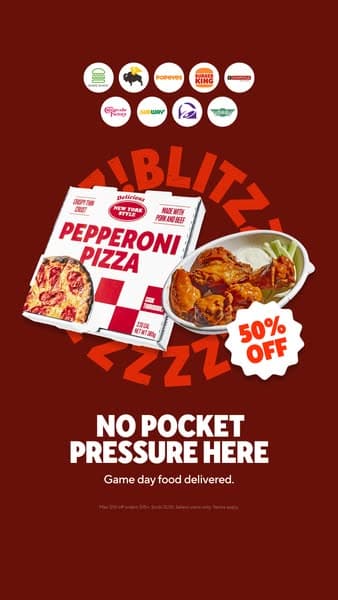50% off your next order