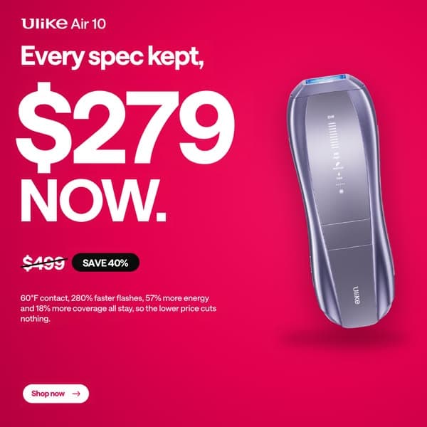 Was $499. Now $279 with the Glow Plan.