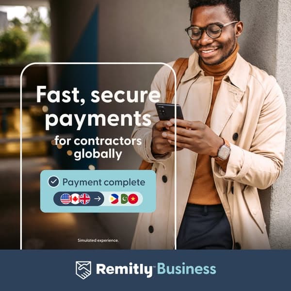 Pay contractors worldwide fast