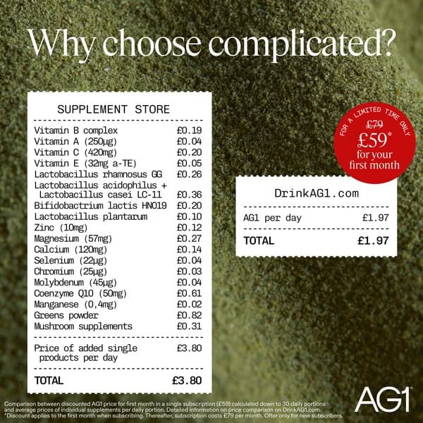 Upgrade Your Routine: Save £20 on your AG1 Welcome Kit