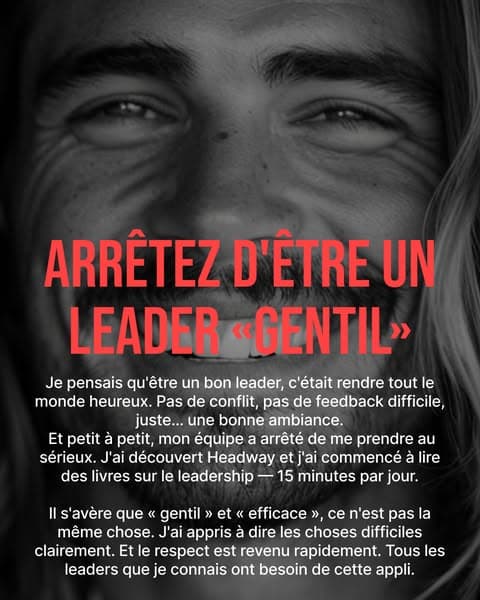 Le PDG moyen lit 52 livres par an — Headway t'y emmène 📚