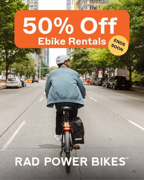 50% off Rad Ebike Rentals 😎