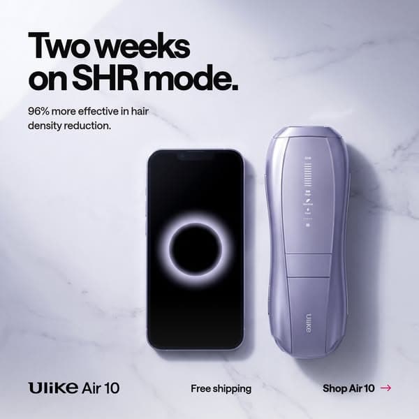 Say Goodbye to Hair - Shop Ulike Air10’s Fast & Painless Hair Removal Now!