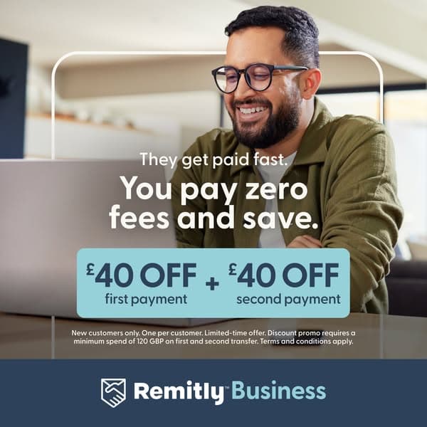 Your global team gets paid. You save.