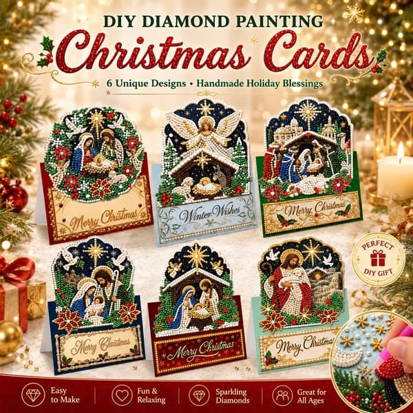 DIY Diamond Painting Greeting Card Kits✨