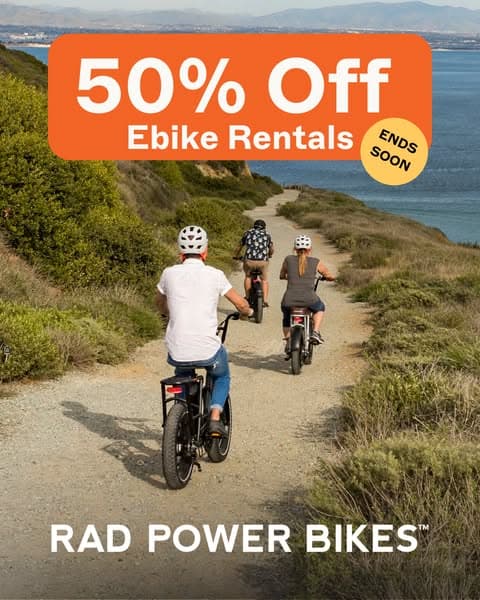 50% off Rad Ebike Rentals 😎