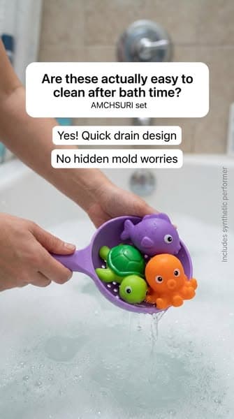 Easy to clean bath toys?