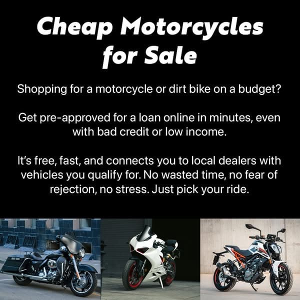 Cheap Motorcycles / ATVs / Boats For Sale