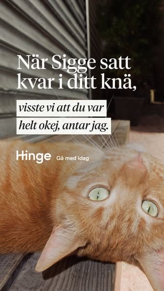 Registrera dig på Hinge idag.
