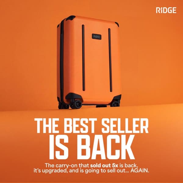 Get a Luggage Set for 45% OFF.