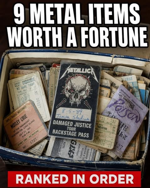 Metallica Stage Passes From 1986 Are Soaring