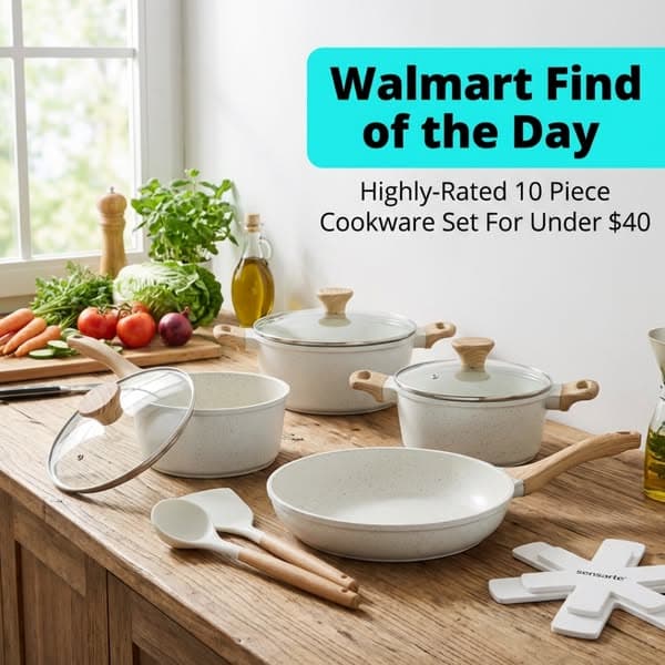 FLASH DEAL: 10-Piece Cookware Set Under $40