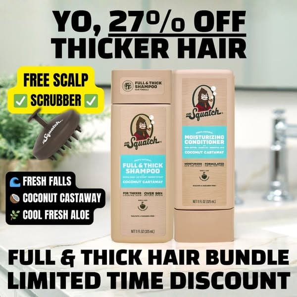 🔥 FREE SCALP SCRUBBER + 27% OFF 💪