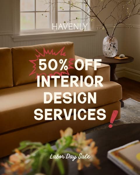 50% Off Interior Design Services