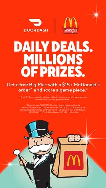 Play Monopoly at McDonald’s