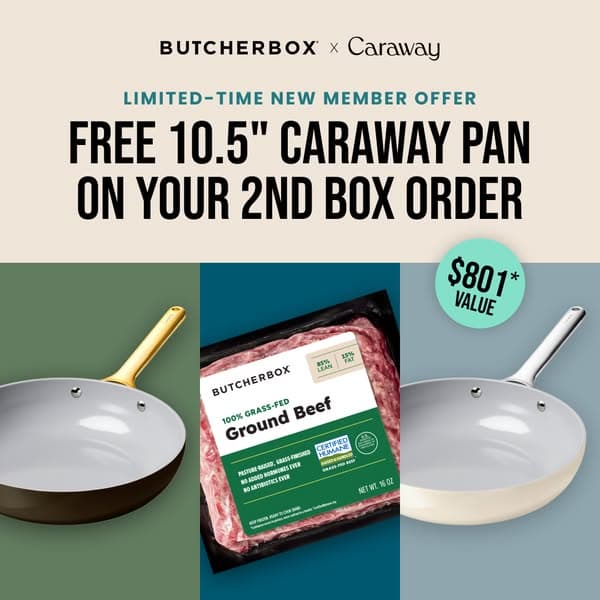 Free Ground Beef For LIFE and Caraway Pan!