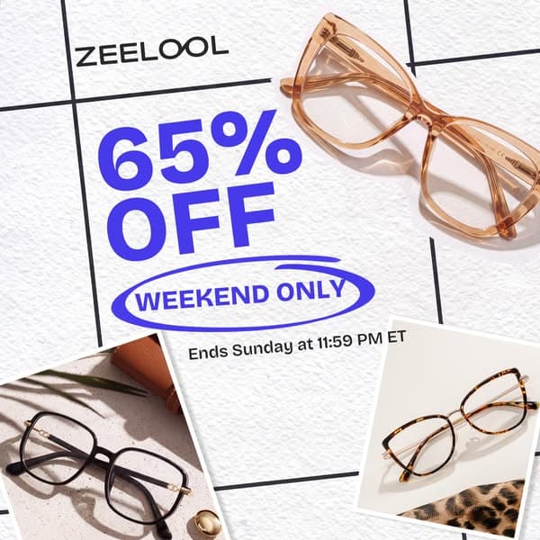 Get 65% OFF selected frames– Weekend Only