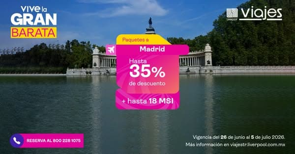 Reserva en Viajes Liverpool