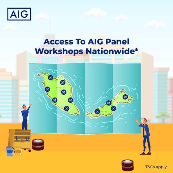 AIG Car Insurance - with 24/7 Roadside Assistance for towing, battery delivery & more