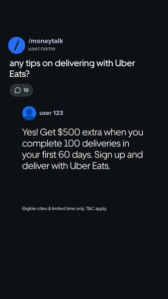 Sign up and start earning