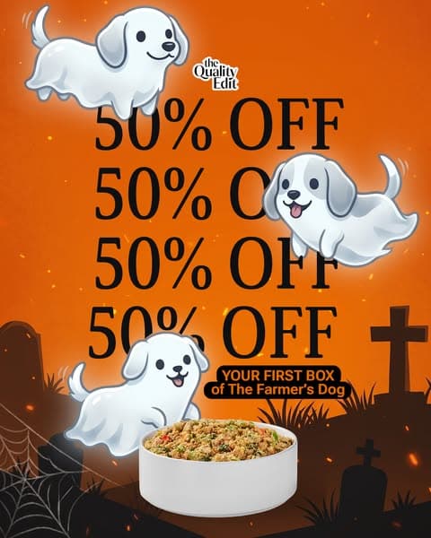 Vet-Developed Peace of Mind: 50% Off The Farmer’s Dog