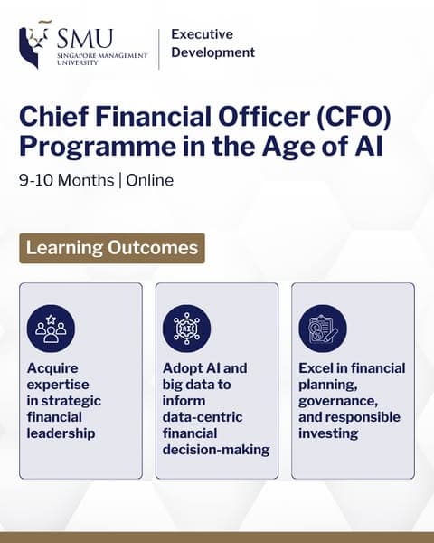 SMU Pedagogy Tailor-made for CFOs