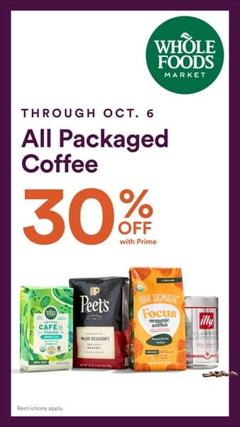 Brew up savings.